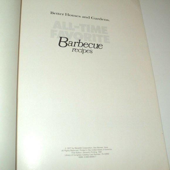 Better Homes & Gardens All-Time Favorite Barbeque Recipes 1977 Paperback 96 Page - Picture 3 of 4